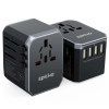 Epicka universal travel adapter with USB-C and USB-A ports for international charging.