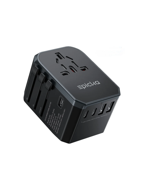 EPICKA universal world travel adapter with USB ports