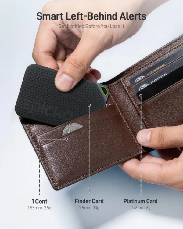 Epika Smart Left-Behind Alerts Finder Card in wallet