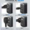 Epicka universal AC socket accepting international plugs